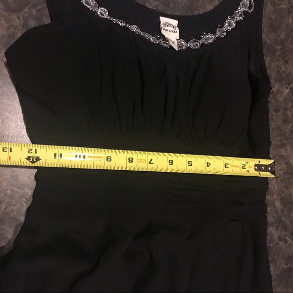 Size 10 Black swing dress with zipper side - Picture 3 of 5